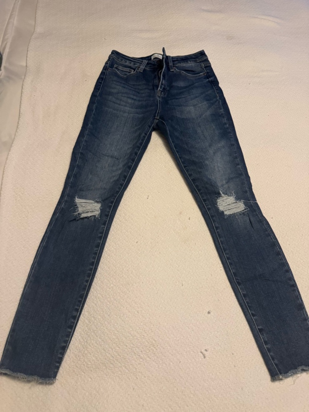 Windsor Indigo Distressed Skinny Jeans